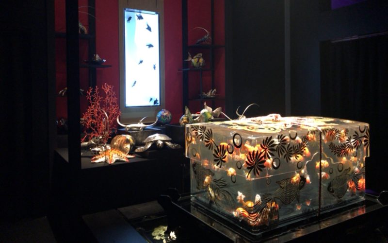 コレド室町1の日本橋三井ホールで開催されたアートアクアリウム 2017に展示されていたタマテリウム