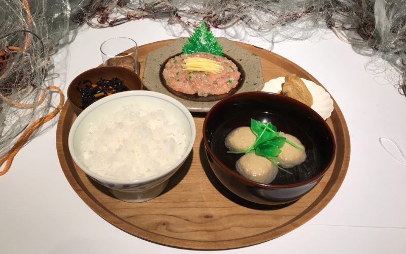 d design travel CHIBA EXHIBITIONに展示していた千葉定食のサンプル