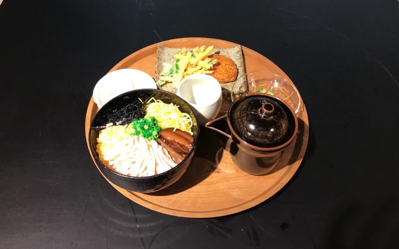渋谷ヒカリエ8Fのd47 MUSEUMで開催した「d design travel KAGOSHIMA EXHIBITION」に展示していた鹿児島定食のサンプル