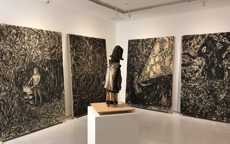 渋谷ヒカリエ8Fの小山登美夫ギャラリーで開催した西太志+矢野洋輔展「居心地の良さの棘」に展示していた西太志さんの作品