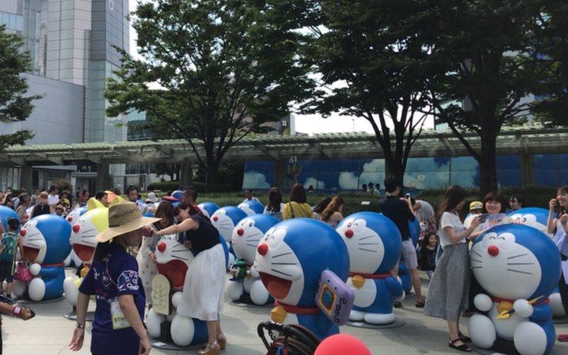 テレビ朝日・六本木ヒルズ夏祭りサマーステーションで六本木ヒルズの66プラザに設置していたドラえもん像