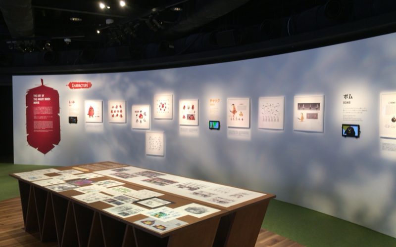アングリーバード展の展示コーナー