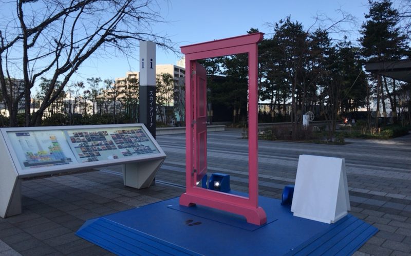 東京ソラマチ4Fのスカイアリーナに設置されていたどこでもドアのフォトスポット