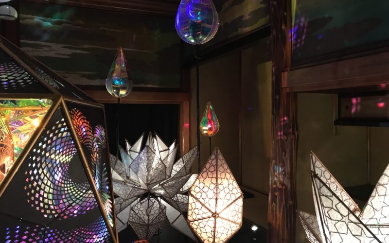 目黒雅叙園で開催した和のあかり×百段階段に展示していた和のミラーボール