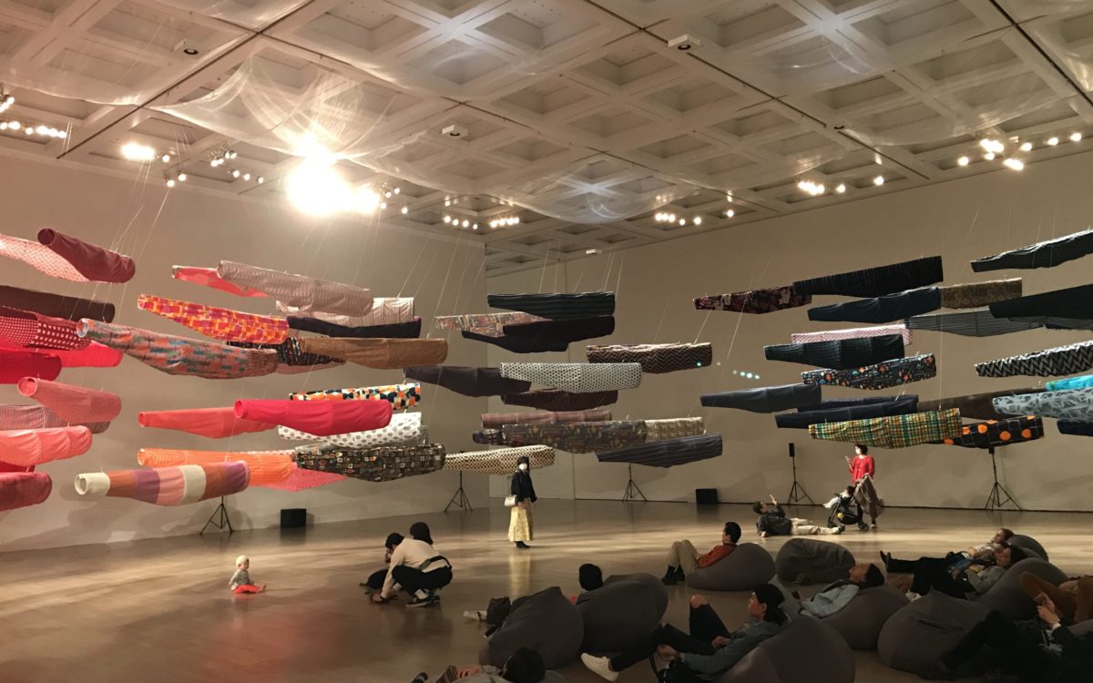 国立新美術館で開催していたこいのぼりなう！須藤玲子×アドリアン・ガルデール×齋藤精一によるインスタレーションの展示作品