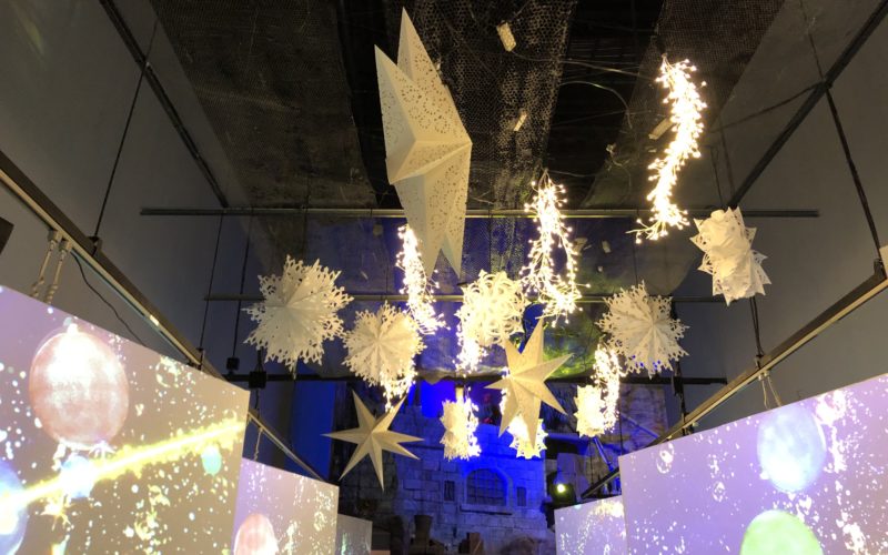 アクアパーク品川で開催したスターアクアリウム ブライトクリスマスの会場内