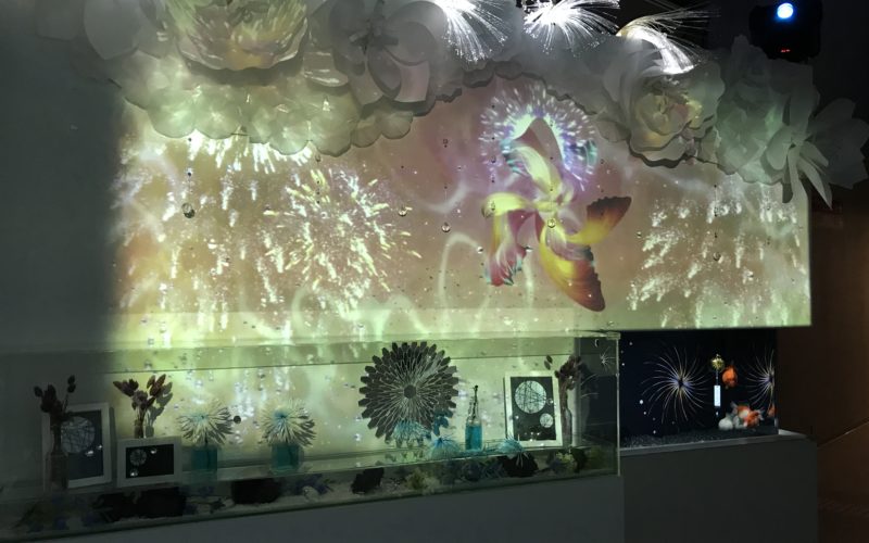 アクアパーク品川のイベントとして開催した花火アクアリウム バイ ネイキッドの金魚花火